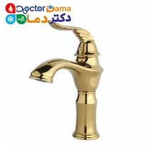 شیر روشویی معمولی طلایی راسان