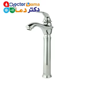 شیر روشویی پایه بلند پریمو با آبکاری کروم راسان